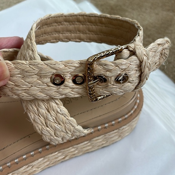 ULLA JOHNSON GEMMA WEDGES Cream Braided Platform Sandals Excellent Cond! size 37 - Picture 3 of 12